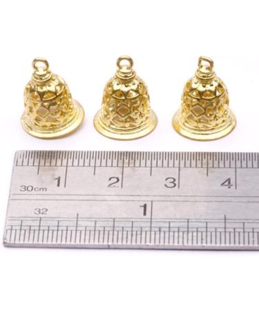 EXCEART 10Pcs Brass Jingle Bells - Vintage Wind Chimes Rustic Handicrafts Bells - Jewelry Bag Charms Pendants - 0.59x0.47 Inch - Buy Online on GoSupps.com