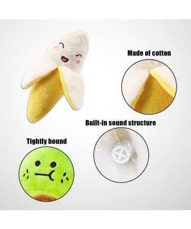 NyxSeat Fruit Plush Toys - 4 Pack Cute & Bite-Proof Dog Toys for Small & Medium Dogs Noisy & Fear-Relieving - Buy Online on GoSupps.com