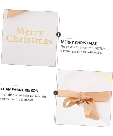 SEWOART Paper Bag 10 Pcs Christmas Bag Boxes Holiday Treat Bags Candy Storage Bag Bronzing Storage Bags Treat Bag 16X13X5.5CM White - Buy Online on GoSupps.com
