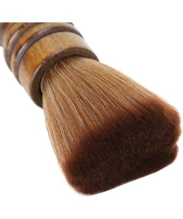 Professional Barber Fiber Wooden Handle Cutting Neck Duster Broken Hair Sweep Brush Hair Cutting Neck Duster Brush Neck Face Duster for Salon Stylist - Buy Online on GoSupps.com