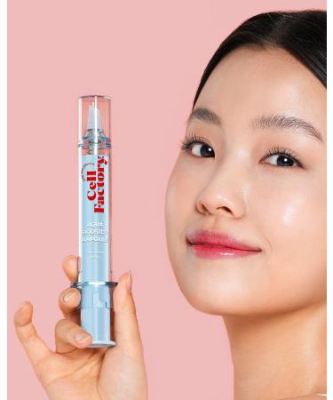 CELL FACTORY Aqua Booster Ampoule - Hydrating Peptide Serum with 8 Types of Hyaluronic Acid & Squalane | Non-Sticky Intensive Moisturizing Formula - 0.68 fl.oz | International Shipping Available - Buy Online on GoSupps.com