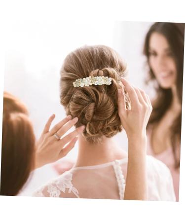 DOITOOL Alloy Rhinestone Hair Comb Bride Hair Clip Pearl Hair Pin Diamond Headpiece Wedding Hair Accessories for Brides Pearl Hair Comb Hairpin Crystal Rhinestones Bridesmaid - Buy Online on GoSupps.com