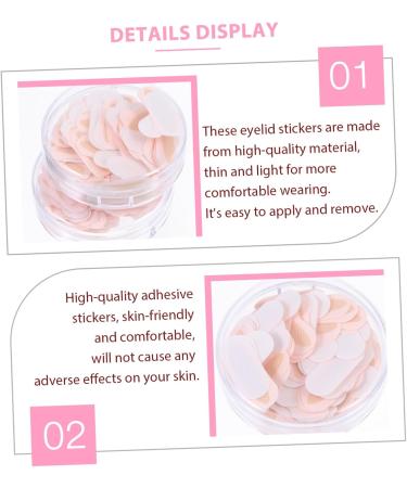 Healifty 2 Boxes Double Eyelid Sticker Beauty Tools Self- Adhesive Eye Tapes Fiber Eyelid Stickers Big Eyes - Buy Online on GoSupps.com