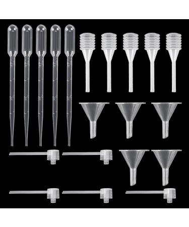 PH PandaHall 5 Sets Perfume Refill Tool Kit Perfume Transfer Pump Tools Funnel Pipette Dropper Syringe Pump Dispenser for Travel Refillable Liquid Cosmetic Perfume Atomizer Spray Bottle
