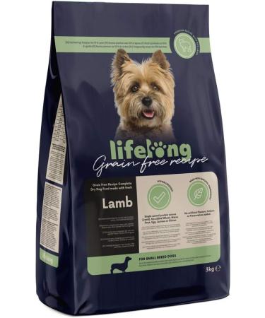 Amazon Brand - Lifelong Complete food for small breed dogs without cereals made with fresh lamb meat - 3kg *3 - Buy Online on GoSupps.com