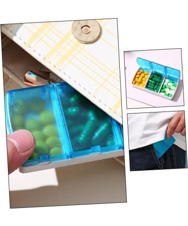 Portable 3-Compartment Medicine Organizer | Travel Pill Storage & Earplug Case - Buy Online on GoSupps.com