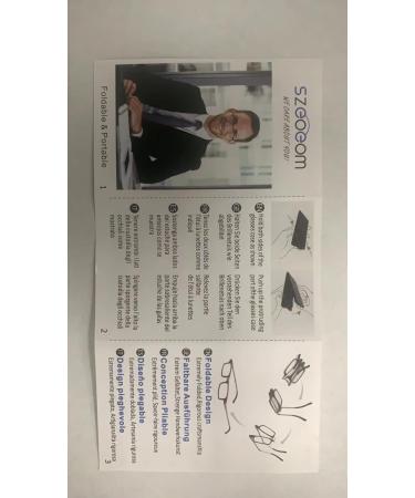 Ultra Thin Foldable Reading Glasses - Lightweight Portable Blue Light Blocking for Men & Women - Compact Travel Rectangle - 3 Diopters - Buy Online on GoSupps.com