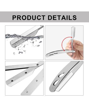 KQNM Razor with 10 Blades - Premium Straight Shave for Men Barber Razor & Perfect Gift Set - Buy Online on GoSupps.com