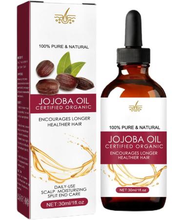 Natural Hair Growth Oil - Formula with Nourishing Jojoba Oil Strengthening for Fine and Weak Hair | Moisturizing Anti-Frizz Treatment 30ml to Boost Density and - Buy Online on GoSupps.com