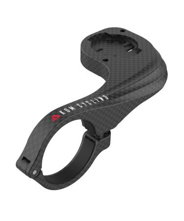 KOM Cycling Wahoo Elemnt Mount Compatible with Multiple Wahoo Computers Including The Wahoo Elemnt Bolt, Elemnt Roam, Elemnt Mini, and Elemnt - Multiple Colors 24g Out Front Computer Mount Carbon