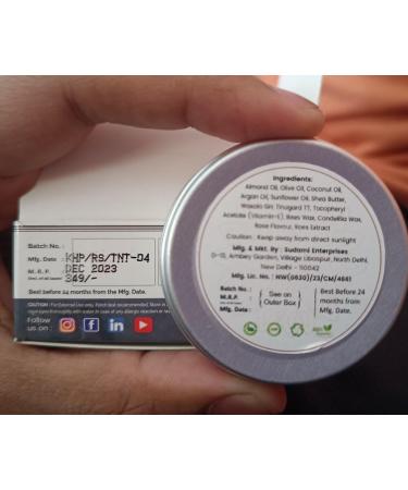 Herbals Madhuadhar Beetroot Tinted Lip Balm - Lighten Dark Lips Hydrate & Nourish with Vitamin E & Shea Butter | 10 gm - Unisex Solutions for Chapped Lips - Buy Online on GoSupps.com