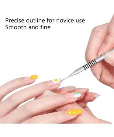 French Striper Art Liner Brush Beauty Makeup Line Striper Drawing Pen Gel Brushes Painting Pen Manicure Tool - Buy Online on GoSupps.com