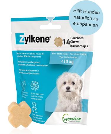 Vetoquinol Zylkene Chews 75mg - 14 Chews for Pet Anxiety Relief | Buy Internationally - Buy Online on GoSupps.com