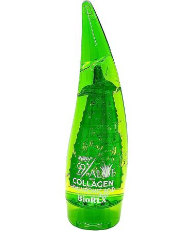 The Shave Factory by BioRLX 99% Purity Aloe Vera Gel with Collagen and Hyarulonic Acid for Face Body and Hair 250 ml Aloe Vera 250.00 ml (Pack of 1)