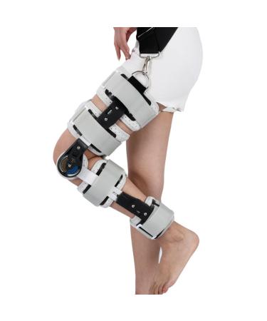 SFKLYU Knee Joint Fixation Bracket Post Knee Immobilizer Adjustable Knee Immobilizer Support with Side Leg Stabilizers for Men and Women for Meniscus Tear Arthritis B