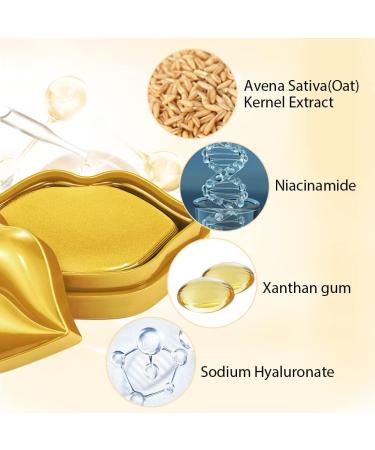 24K Gold Lip Mask Moisturizing Lip Mask Nourishing & Brighten Lip Color Anti-Chapped & Anti-wrinkles Hydrate and protect against the sun's UV rays-20 pots- - Buy Online on GoSupps.com