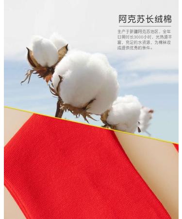 Chinese New Year Red Cotton Socks 3 Pairs Gift Box - Women's Fashion Sports Socks for Spring Festival Luck (Size 34-39) - Buy Online on GoSupps.com