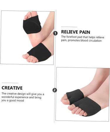 Buy High Heel Forefoot Pads - Comfortable Shoe Inserts & Cushions for All-Day Wear | 1 Pair Sebs Black 9.7x8cm - International Shipping Available - Buy Online on GoSupps.com