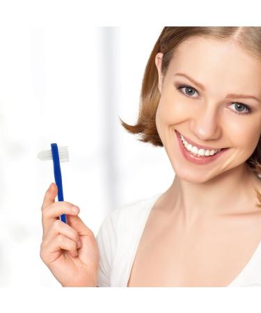 Gleavi 24 StK Double-Headed Toothbrush - Best Hard Toothbrush for Adults | Travel Holder for False Teeth & Prosthetic Cleaning | Word of Mouth Recommended - Buy Online on GoSupps.com