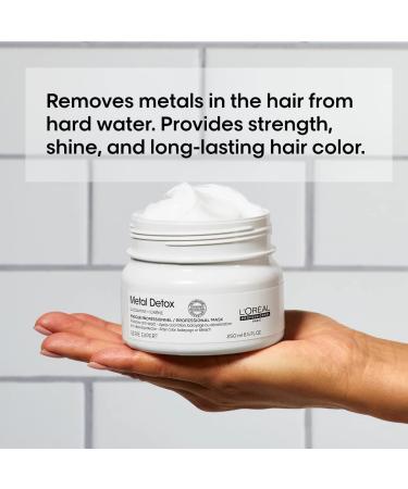L'Oreal Professionnel Metal Detox Hair Mask | Color-Protecting Deep Conditioner | Repairs, Nourishes & Adds Softness | For All Hair Types | Sulfate-Free | 8.5 Fl Oz - Buy Online on GoSupps.com