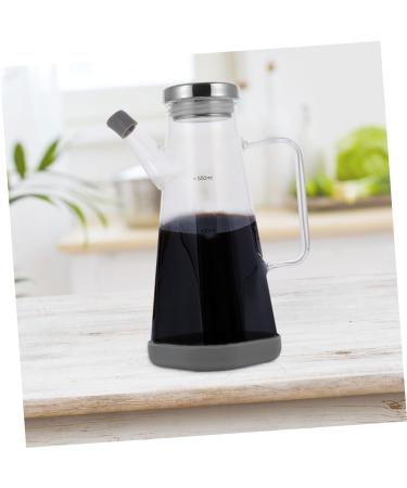 Milisten 1pc Oil Can Oil Condiment Container Liquid Containers Glass Sauce Bottle Cooking Oil Cruet Glass Sauce Containers Empty Home Oil Tank High Borosilicate Glass - Buy Online on GoSupps.com