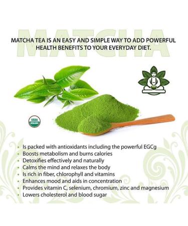 Organic Matcha Green Tea - Buddha Teas | OU Kosher, USDA Organic, 18 Bleach-Free Bags - Buy Online on GoSupps.com