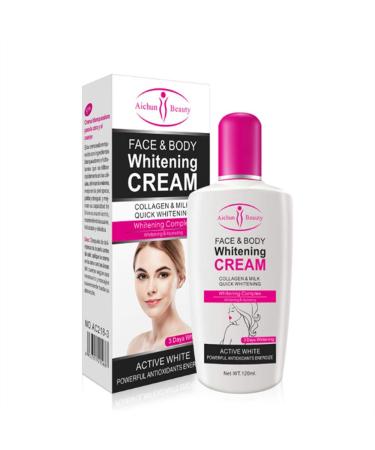 120ml body cream collagen milk facial body cream skin light moisture moisturizing body lotion skin -light cream body care - Buy Online on GoSupps.com