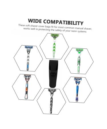 Buy Minkissy 4-Piece Silicone Razor Cover Set | Travel Waterproof Storage Box & Protector for Razors - Buy Online on GoSupps.com