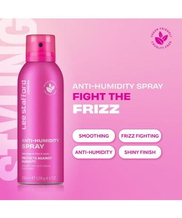 Lee Stafford Frizz Control Hair Spray | Styling - Best Lightweight Anti Humidity Shine Mist Combats Static for a Smoothing Look Weatherproof Shield Blowout Protectant 4.5 Oz Anti-Humidity Spray - Buy Online on GoSupps.com