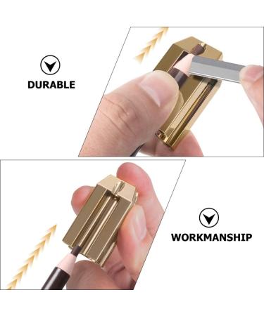  FRCOLOR 1 Pc Eyebrow Trimmer Cosmetic Clipper Lip Pencil Sharpener Removable Pencil Sharpener Miniature Eyeliner Sharpener Plastic Aerosol Gold - Buy Online on GoSupps.com