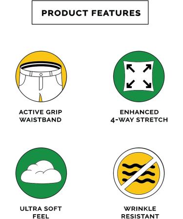 Tipsy Elves Men's Fairway Flamingo Golf Pants - 4-Way Stretch Wrinkle Resistant Athletic Wear | Blue | Size Medium - Buy Online on GoSupps.com