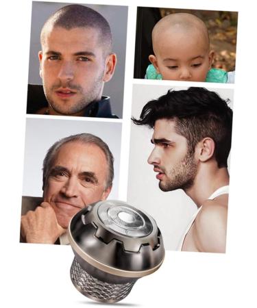 Buy Minkissy 3 Sets Baldhead Portable Hair Clipper & Rotary Shaver for Men - USB Charging Vintage Design Stainless Steel | Multifunctional Electric Body Trimmer - Buy Online on GoSupps.com