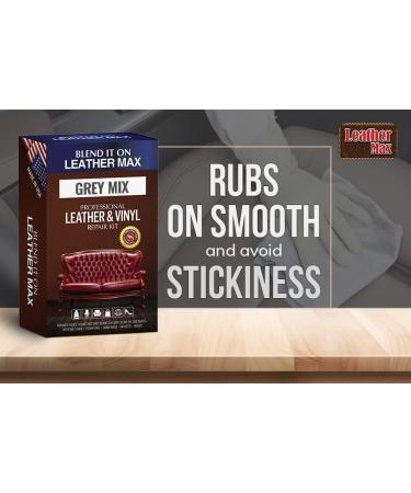 Leather Max Quick Blend Refinish & Repair Kit - Grey Mix | Restore, Recolor, & Repair Furniture, Car Seats, Jackets, Sofa, Boots | 3 Color Shades | For Leather, Vinyl, Bonded, & More - Buy Online on GoSupps.com