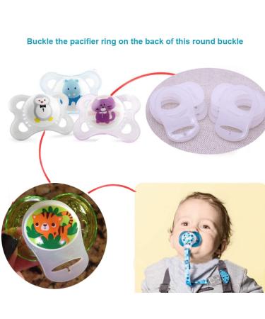 Silicone Adapter Rings Holder for MAM Nuk Baby Pacifier - BPA Free - Pack of 10 - Mix Colors - Buy Online on GoSupps.com