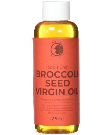 Mystic Moments |Broccoli -Samous Virgin carrier oil 125 ml -pure and natural oil Perfect for hair face nails aromatherapy massage and oil thinning vegan GVO