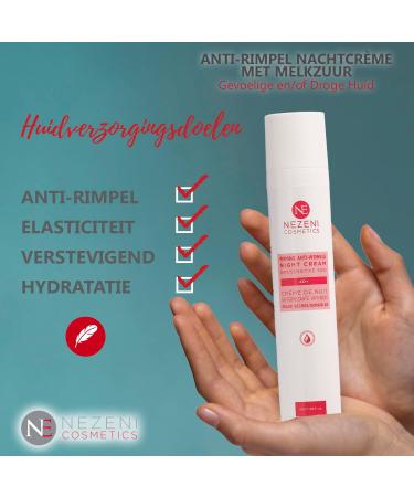Ne Nezeni Nezeni antiwrinkle cream night Lactic acid 40+ sensitive skin 50 ml low preservatives 2 years shelf life closed - Buy Online on GoSupps.com