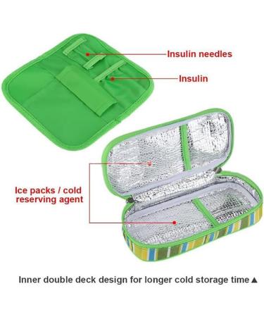 Insulin Cooler Bag - Portable Double Layer Thermal Insulated Travel Case for Diabetics - Buy Online on GoSupps.com