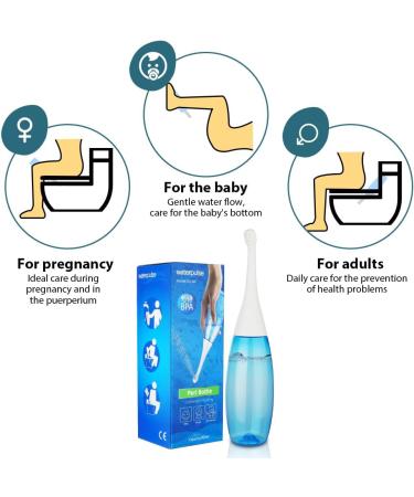 Acwoo Portable 450ml Intimate Shower - Best Postpartum Care & Replacement Shower Heads | On-the-Go Hygiene for Women - Buy Online on GoSupps.com