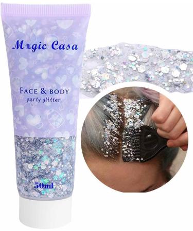  Jildouf Face glitter | Fish Scale Glitter Liquid Eyeshadow - Glitter gel for body and nails hair shimmering body gel for women - Buy Online on GoSupps.com