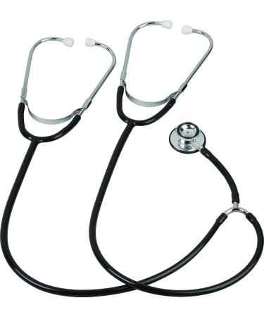 Veridian 05-132 Dual Head Stethoscope - Black Aluminum for Teaching & Training | International Shipping Available - Buy Online on GoSupps.com