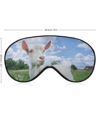 Goat Blue Sky Eye Mask - Adjustable Sleep Blindfold for Travel Yoga & Naps - Light-Blocking Comfort for Men & Women - Buy Online on GoSupps.com