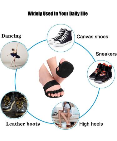 Metatarsal Foot Pads - Adjustable Open Five-Toes Socks | Non-Slip Ball of Foot Cushions for Pain Relief | Hallux Valgus Corrector for Men & Women - Buy Online on GoSupps.com