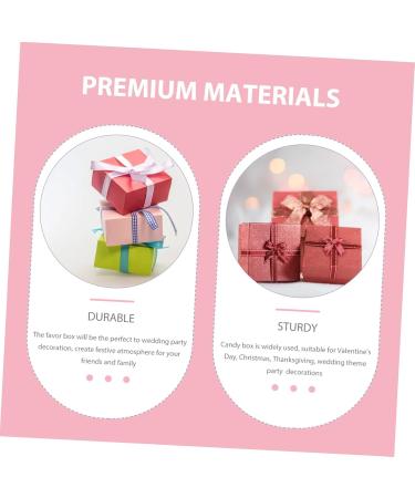 ABOOFAN 150 Sets Candy Box Kraft Boxes Ribbons Small Case Accessory Bridesmaid Box Container - Buy Online on GoSupps.com