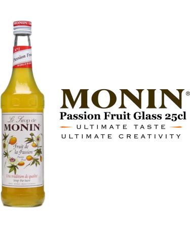 MONIN Sirop de Fruit de la Passion pour Vin Cocktail Limonade et Eau Plate - Ar mes Naturels - 25cl - Buy Online on GoSupps.com