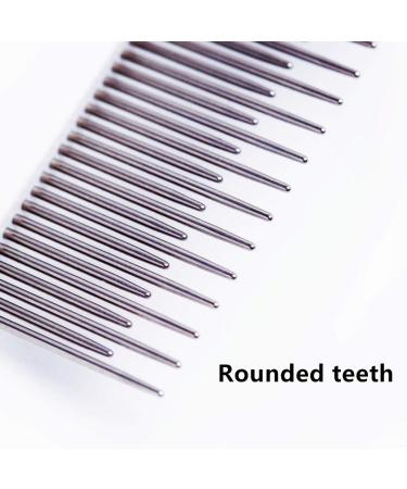 Pet Comb for Dogs & Cats - Long and Short Teeth, Removes Knots, Mats, Tangles - Home Grooming Kit - Buy Online on GoSupps.com