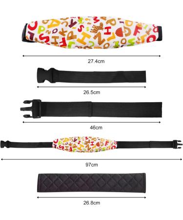 Adjustable Car Seat Belt & Safety Shoulder Strap for Children and Adults - Universal Head Support for Enhanced Safety - Buy Online on GoSupps.com