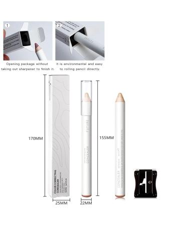 Peach Color Correcting Concealer Stick | Full Coverage Brightening Concealer for Dark Circles, Redness, and Acne Blemishes - Buy Online on GoSupps.com