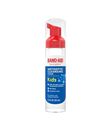 Band-Aid Brand First Aid Antiseptic Cleansing Foam for Kids  2.3 fl. Oz