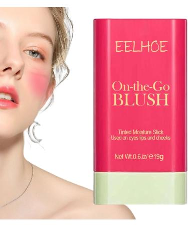 Cream Blushs Stick | Cream Blushs Stick For Mature Skin Long Wearing Natural And Hydrating Blushs For Cheeks Make Up Qmisify 2#red - Buy Online on GoSupps.com