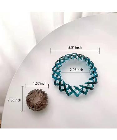 Dutika 7Pcs Lazy Bird's Nest Plate Hairpin Set - Expandable Ponytail Holder Clip & Bun Maker for Women and Girls - Buy Online on GoSupps.com